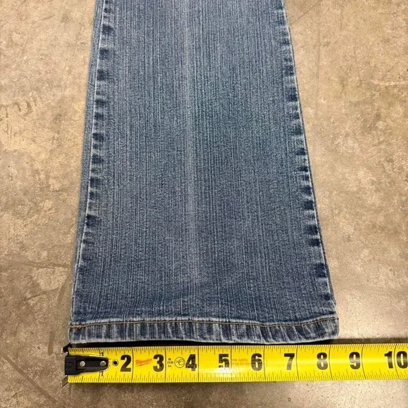 Vintage Aeropostal Medium Wash Flared Y2K Jeans Size 3/4 - Picture 7 of 8